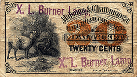 $0.20 G-1364 with X L Burner Lamp stamp